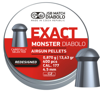 JSB Exact Monster Rundnos 4,5 mm 0,870 gram tunga